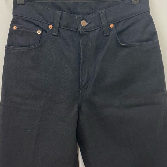 Vintage 90s Levi's 550 Women's Black Relaxed Fit Tapered Leg Jeans Size 28" NWOT - Picture 5 of 7